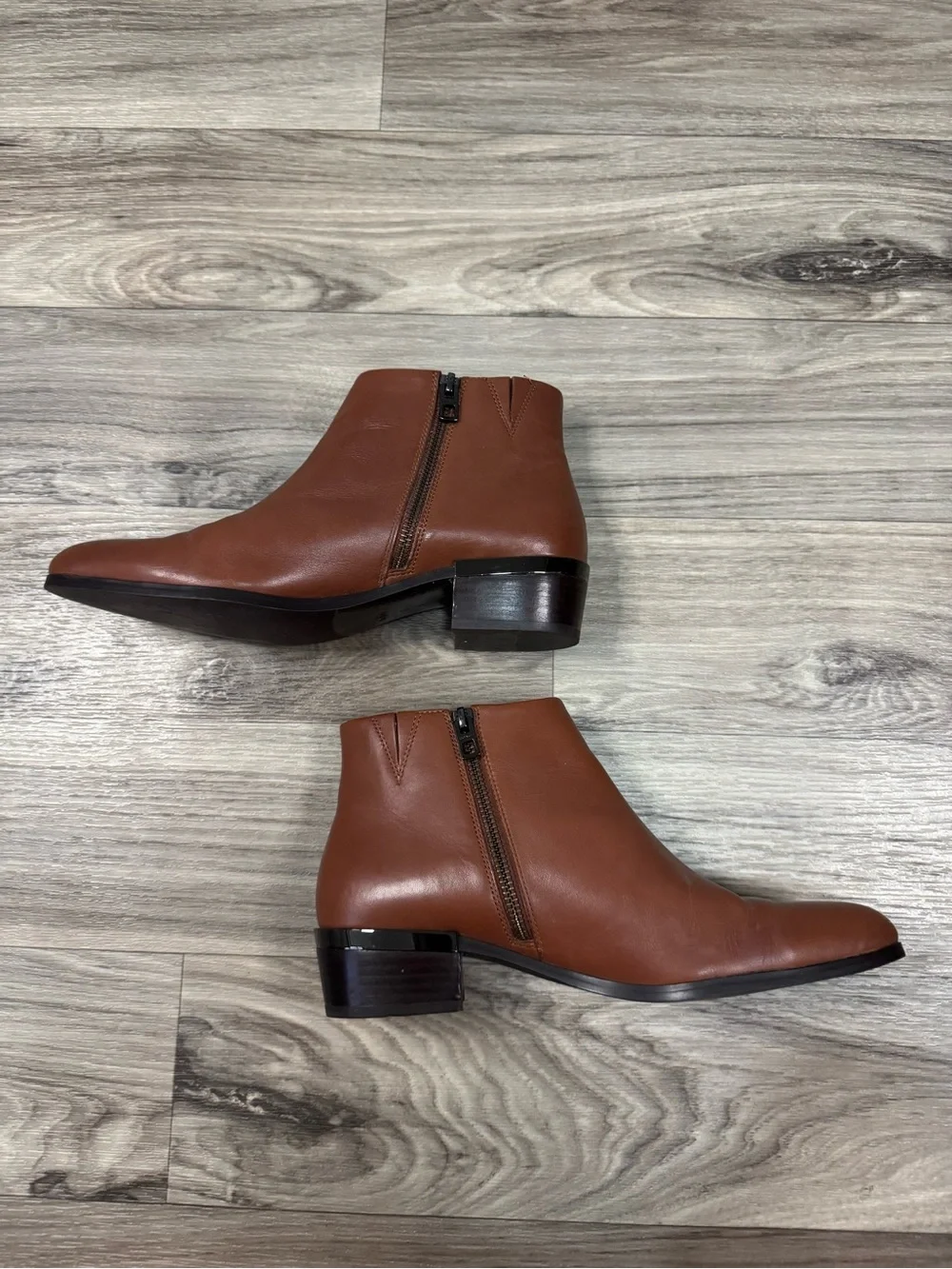 Coach Montana Ankle Boots Brown Leather Pointed Toe Size 9B 39